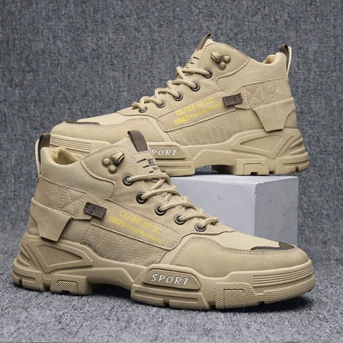 ⁦حذاء كاجوال للرجال لون بيج⁩ - الصورة ⁦5⁩