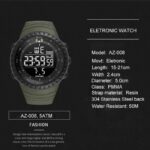 ساعة SMAEL دائرية رقمية  رياضية