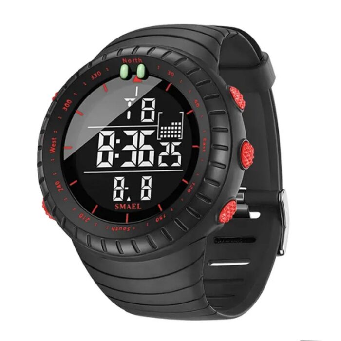 ⁦ساعة SMAEL دائرية رقمية  رياضية⁩ - الصورة ⁦3⁩
