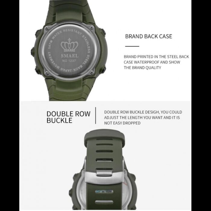 ⁦ساعة SMAEL دائرية رقمية  رياضية⁩ - الصورة ⁦7⁩