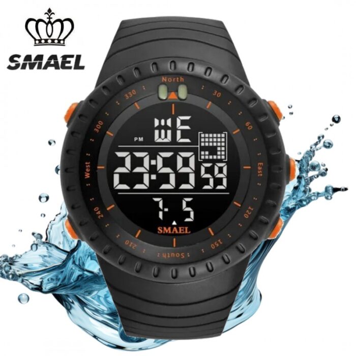 ⁦ساعة SMAEL دائرية رقمية  رياضية⁩ - الصورة ⁦8⁩