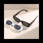 نظارة شمسية بعدسة صغيرة لون أسود