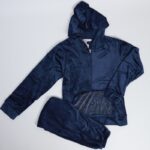 بجامة نسائية مُكونة من قطعتين لون كحلي