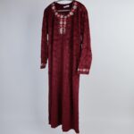 دشداشة نسائية لون خمري غامق