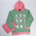 بجامة نسائية مُكونة من قطعتين لون فيروزي وزهري