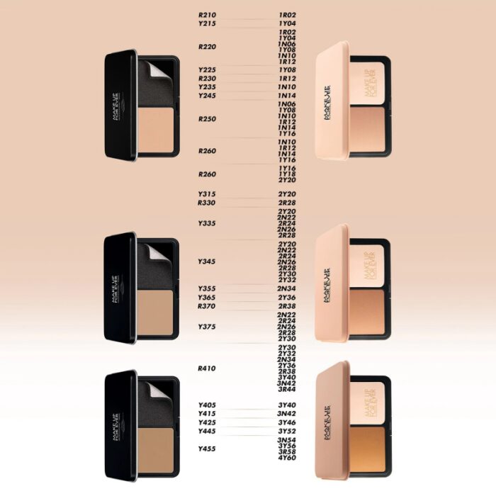 ⁦بودرة أساس مات فيلفيت من ميك اب فور ايفر درجة (2R24) 11غم- HD Skin Matte Velvet Powder Foundation Make Up For Ever (2R24) 11G⁩ - الصورة ⁦3⁩