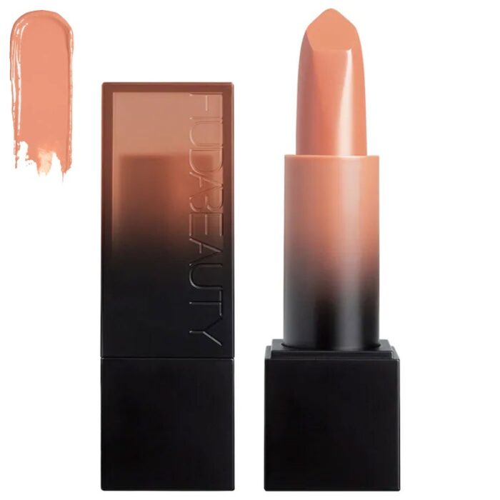 ⁦أحمر شفاه باور بوليت جلو المرطب من هدى بيوتي (راجا) حجم 3 غم-Power Bullet Cream Lipstick By Huda Beauty (Rajah)⁩ - الصورة ⁦5⁩