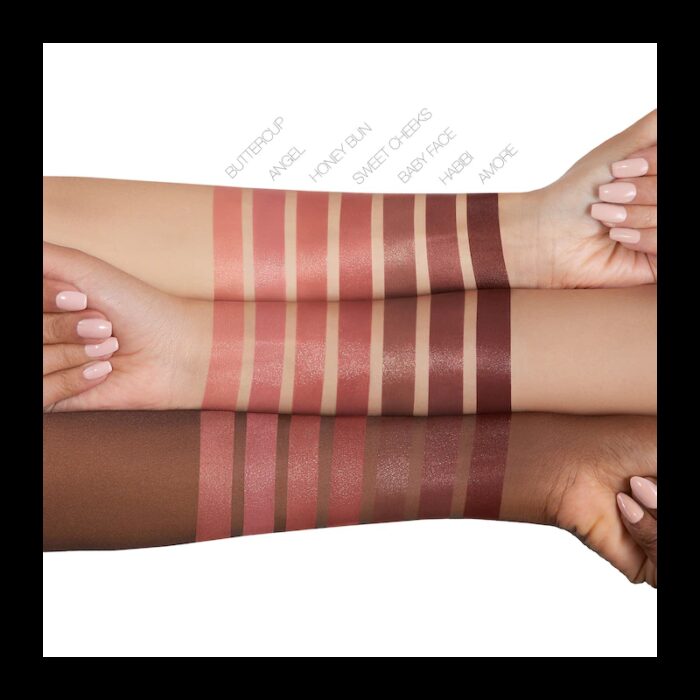 ⁦حمر شفاه باور بوليت جلو المرطب هدى بيوتي (موني بانل) 3 غم-Power Bullet Cream Glow Hydrating Lipstick Huda Beauty (Honey Bunl )⁩ - الصورة ⁦3⁩