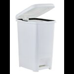 سلة مهملات دعسة 10 لتر لون أبيض