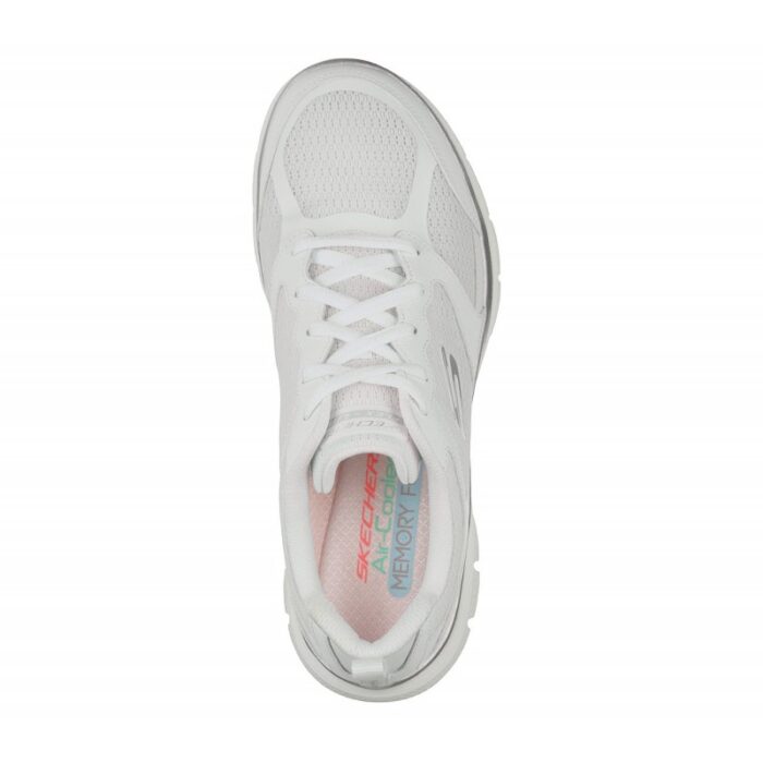 ⁦حذاء سكيتشرز فليكس ابريل 4.0-اكتيف فلو للنساء لون أبيض- Skechers Women's Appeal 4.0 - Active Flow Shoes‏⁩ - الصورة ⁦4⁩