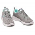 ⁦حذاء سكيتشرز ديناميت 2.0- هيب ستار للنساء لون رمادي- Skechers Women's Dynamight 2.0 - Hip Star Shoes‏⁩ - الصورة ⁦5⁩