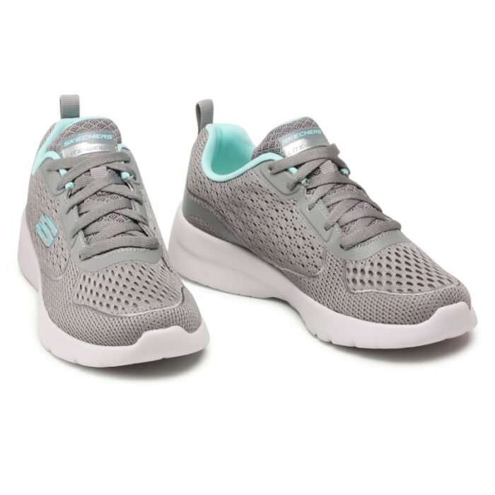 ⁦حذاء سكيتشرز ديناميت 2.0- هيب ستار للنساء لون رمادي- Skechers Women's Dynamight 2.0 - Hip Star Shoes‏⁩ - الصورة ⁦5⁩