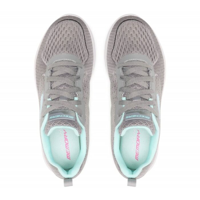 ⁦حذاء سكيتشرز ديناميت 2.0- هيب ستار للنساء لون رمادي- Skechers Women's Dynamight 2.0 - Hip Star Shoes‏⁩ - الصورة ⁦6⁩