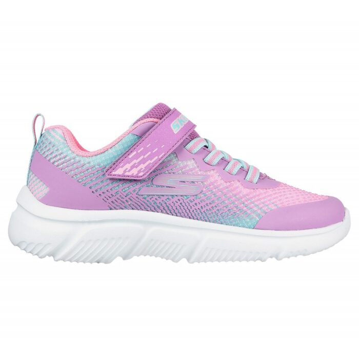 10328564_67db8ef639d4f حذاء سكيتشرز جو رن فاست ايرثلي للأطفال لون بنفسجي وأخضر Skechers Kids" GOrun Fast Earthy Shoes - الصورة 1
