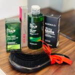 ⁦بكج العناية بالشعر والوجه من فارمسي ( شامبو + كريم أساس مطفأ اللمعة + هدية فرشاة شعر + كريم الوجه + ماسكارا )⁩ - الصورة ⁦3⁩