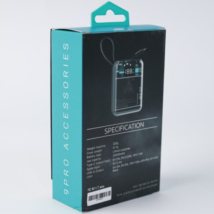 ⁦باور بانك محمول سعة 20000 ميلي امبير⁩ - الصورة ⁦3⁩