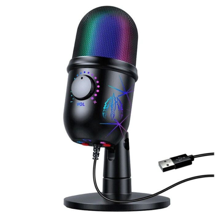 ⁦ميكروفون استوديو USB باللون الأسود⁩ - الصورة ⁦2⁩