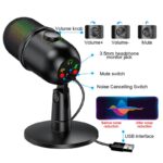 ⁦ميكروفون استوديو USB باللون الأسود⁩ - الصورة ⁦5⁩