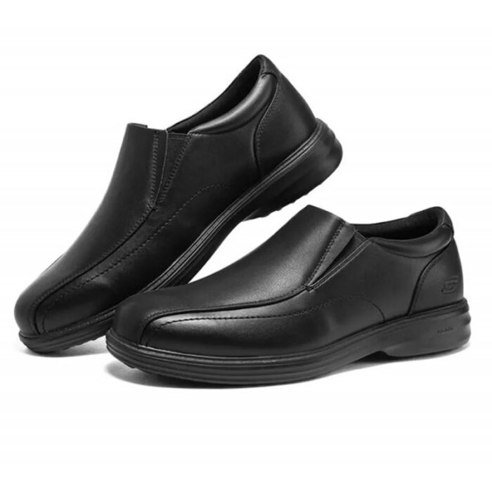 ⁦Skechers Men's Arch Fit Ogden Shoes - حذاء سكيتشرز  ارش فيت اوجدن للرجال لون أسود⁩ - الصورة ⁦6⁩