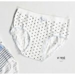 ⁦طقم داخلي سليب مُكون من 5 قطع للنساء لون أبيض وأزرق من Sami boutique⁩ - الصورة ⁦2⁩