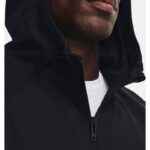 ⁦جاكيت أندر آرمرانستوببال ضد الماء للرجال لون أسود- Under Armour Men's Unstoppable Jacket⁩ - الصورة ⁦4⁩