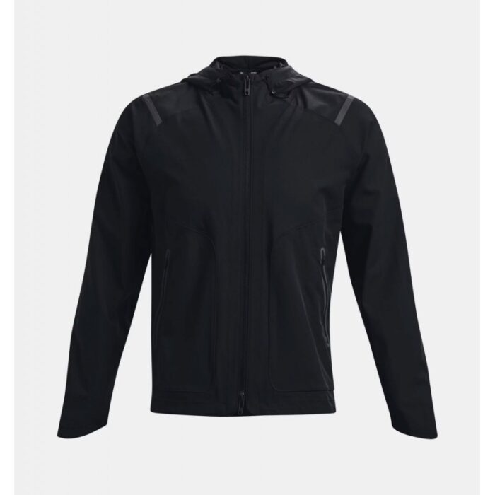 ⁦جاكيت أندر آرمرانستوببال ضد الماء للرجال لون أسود- Under Armour Men's Unstoppable Jacket⁩ - الصورة ⁦6⁩