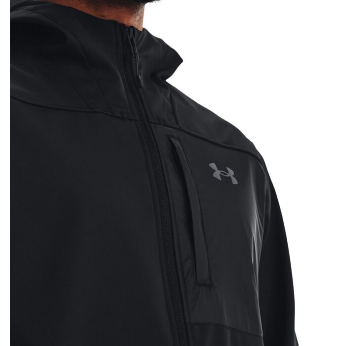 ⁦جاكيت أندر آرمر ستوم جولد جير انفرارد شيلد 2.0 ضد الماء للرجال لون أسود- Under Armour Men's Storm ColdGear Infrared Shield 2.0 Hooded Jacket⁩ - الصورة ⁦3⁩