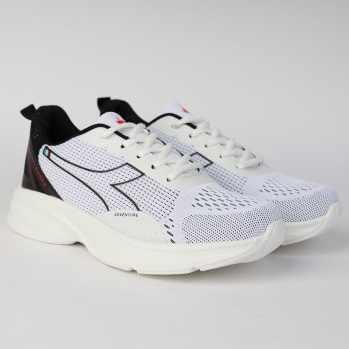 ⁦حذاء ديادورا كولتون للرجال لون أبيض وأسود ونعل أبيض - Diadora Men's Colton Shoes⁩ - الصورة ⁦3⁩