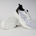 ⁦حذاء ديادورا كولتون للرجال لون أبيض وأسود ونعل أبيض - Diadora Men's Colton Shoes⁩ - الصورة ⁦4⁩