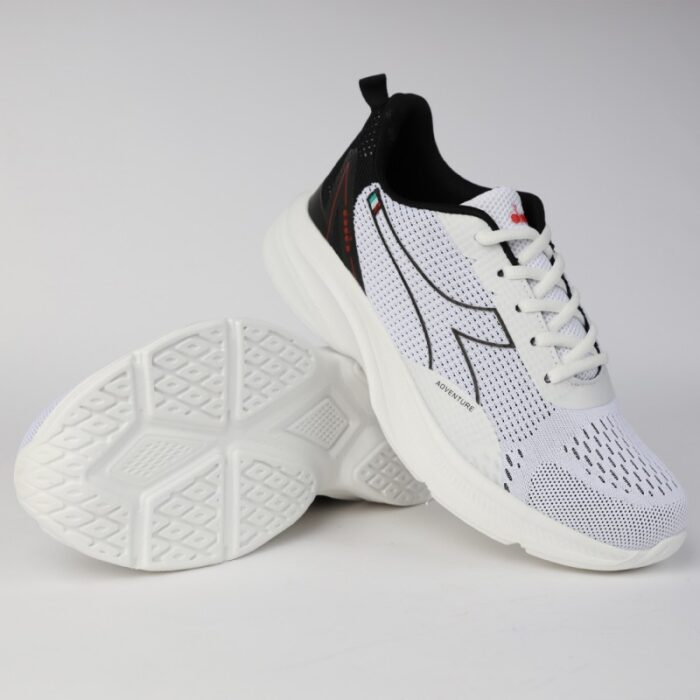 ⁦حذاء ديادورا كولتون للرجال لون أبيض وأسود ونعل أبيض - Diadora Men's Colton Shoes⁩ - الصورة ⁦4⁩