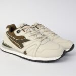 ⁦حذاء ديادورا إليراز للرجال لون طحيني وزيتي ونعل أبيض - Diadora Men's Eliraz Shoes⁩ - الصورة ⁦3⁩