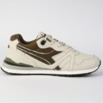 ⁦حذاء ديادورا إليراز للرجال لون طحيني وزيتي ونعل أبيض - Diadora Men's Eliraz Shoes⁩ - الصورة ⁦5⁩