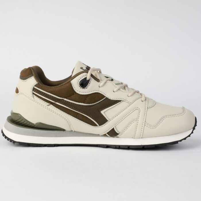 ⁦حذاء ديادورا إليراز للرجال لون طحيني وزيتي ونعل أبيض - Diadora Men's Eliraz Shoes⁩ - الصورة ⁦5⁩