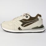 ⁦حذاء ديادورا إليراز للرجال لون طحيني وزيتي ونعل أبيض - Diadora Men's Eliraz Shoes⁩ - الصورة ⁦7⁩