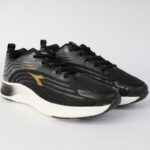 ⁦حذاء ديادورا جريتا للرجال لون أسود ورمادي ونعل أبيض - Diadora Men's Greta Shoes⁩ - الصورة ⁦2⁩