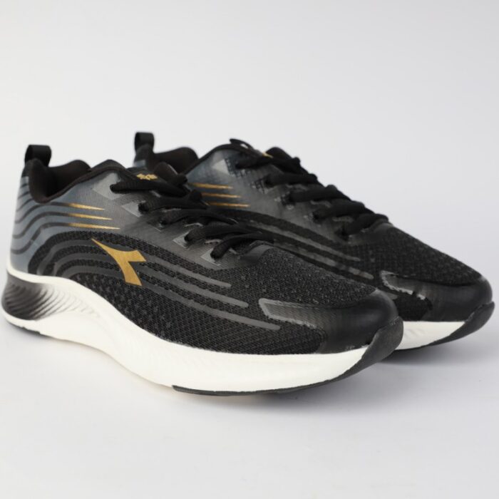 حذاء ديادورا جريتا للرجال لون أسود ورمادي ونعل أبيض - Diadora Men's Greta Shoes - Image 2