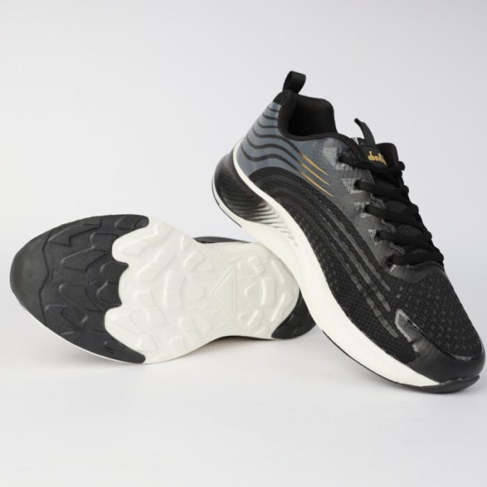حذاء ديادورا جريتا للرجال لون أسود ورمادي ونعل أبيض - Diadora Men's Greta Shoes - Image 4