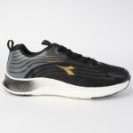 ⁦حذاء ديادورا جريتا للرجال لون أسود ورمادي ونعل أبيض - Diadora Men's Greta Shoes⁩ - الصورة ⁦7⁩