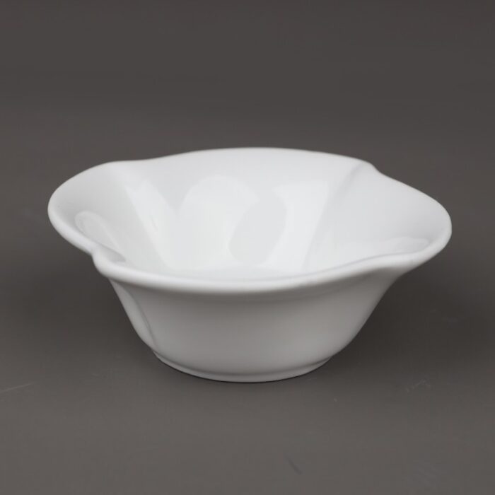 ⁦زبدية بورسلان حجم صغير لون أبيض قياس 11*11*4.5 سم⁩ - الصورة ⁦4⁩