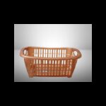سلة غسيل بلاستيك لون بني قياس 54*37*21 سم