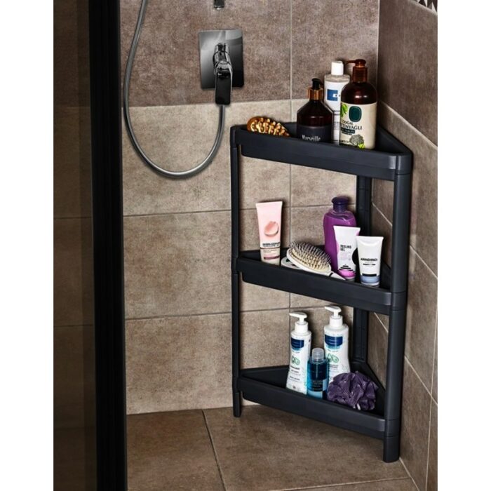 ⁦زاوية بلاستيك لون أسود 3 طبقات⁩ - الصورة ⁦4⁩