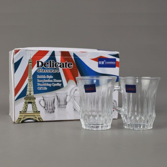 ⁦طقم كاسات شاي شفافة عدد 6 سعة 250 ملل⁩ - الصورة ⁦4⁩