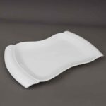 ⁦جاط بورسلان ثقيل لون أبيض قياس 32*22 سم⁩ - الصورة ⁦3⁩