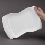 ⁦جاط بورسلان ثقيل لون أبيض قياس 32*22 سم⁩ - الصورة ⁦8⁩