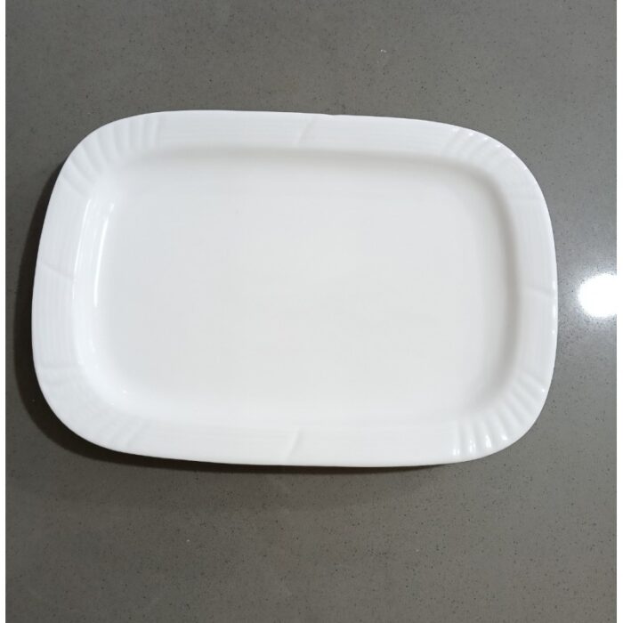 ⁦جاط بورسلان ثقيل حجم وسط لون أبيض قياس 30*20.8 سم⁩ - الصورة ⁦2⁩