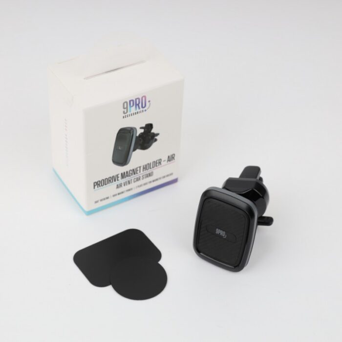 10329141_67db917f813b2 حامل موبايل مغناطيسيي للسيارة من 9 برو تثبيت بمكيف الهواء لون أسود- Prodrive Magnet Holder Air Vent Car Stand - الصورة 1