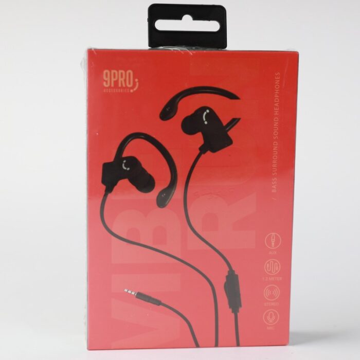 ⁦سماعات CIRCUIT مع وصلة AUX باللون الأسود⁩ - الصورة ⁦3⁩