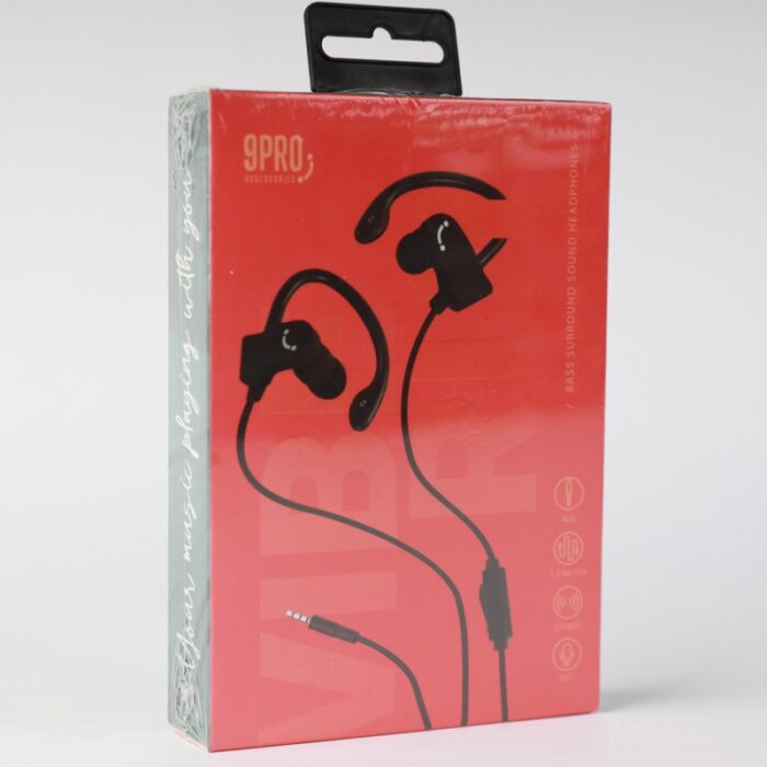 ⁦سماعات CIRCUIT مع وصلة AUX باللون الأسود⁩ - الصورة ⁦4⁩