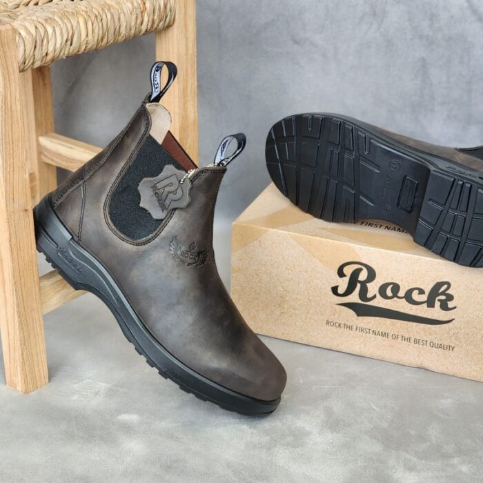 ⁦حذاء روك بسطار بدون أربطة موشح للرجال لون زيتي - Men’s Rock Shoes RX 555 B Oily⁩ - الصورة ⁦4⁩
