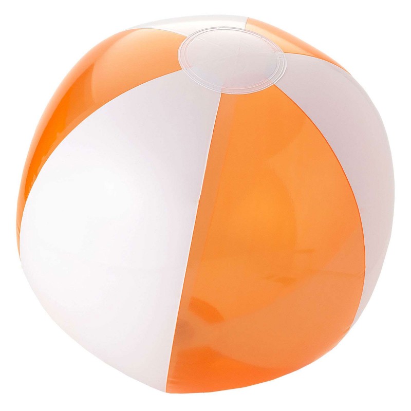 10329159_67db919951b2d كرة الشاطئ القابلة للنفخ لون برتقالي وأبيض - الصورة 1